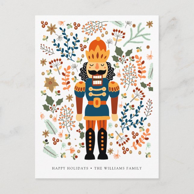 Cartão Postal MERRY CHRISTMAS NUTCRACKER | Adicione sua foto (Frente)