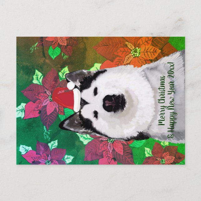 Cartão Postal Merry Xmas, Cartão-postal de Feliz ano novo (Frente)