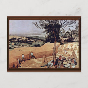 Cartão Postal Mês Da Colheita De Cereais (Agosto), Por Bruegel 