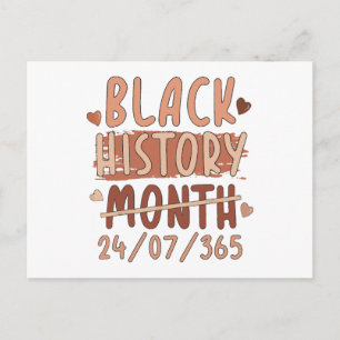 Cartão Postal Mês da História Afro Melanina Mulheres Negras Afro