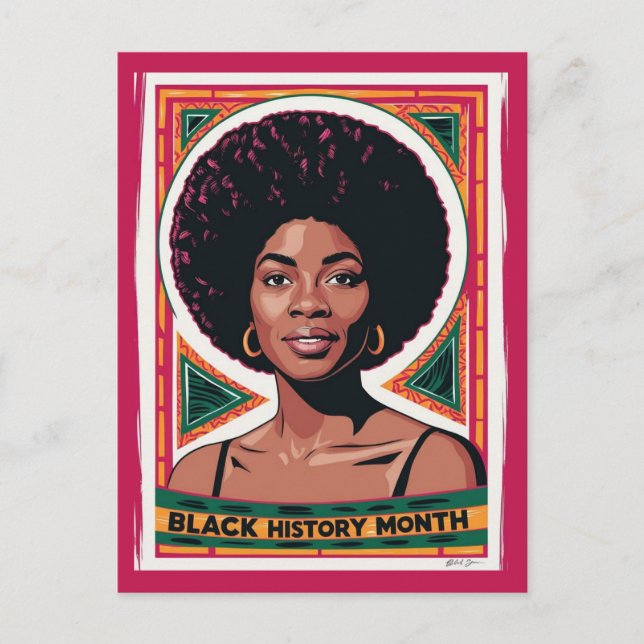 Cartão Postal Mês da História Negra (Frente)