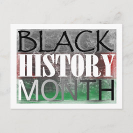 Cartão Postal Mês da História Negra (Bandeira Africana)
