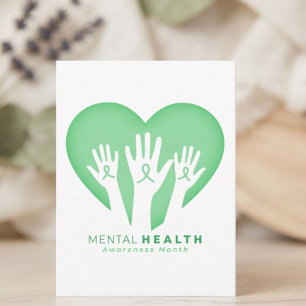 Cartão Postal Mês de Conscientização sobre Saúde Mental