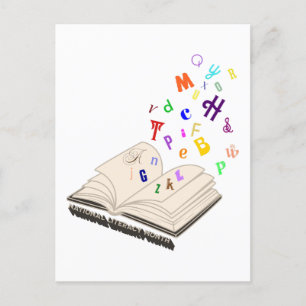 Cartão Postal Mês de literacia nacional