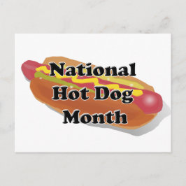 Cartão Postal Mês nacional de cachorro quente