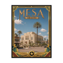Mesa Arizona Arte Deco Vintage Era de Ouro