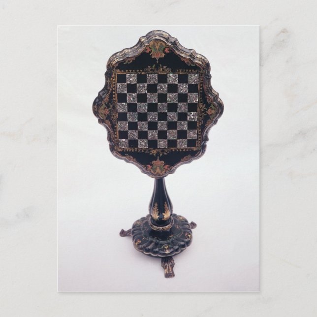 Cartão Postal Mesa de jogos, c.1850-60 (Frente)