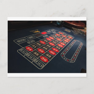 Cartão Postal Mesa de jogos Roulette Las Vegas