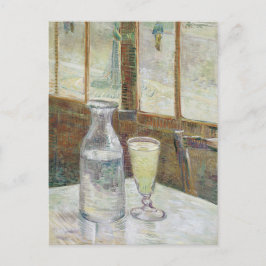 Cartão Postal Mesa do café com o absinto por Vincent van Gogh