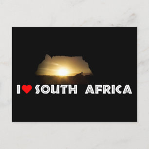 Cartão Postal Mesa Mountain Giraffe Sunset