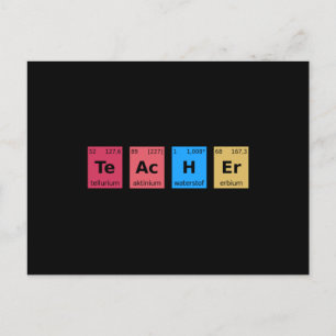 Cartão Postal Mesa periódica do professor