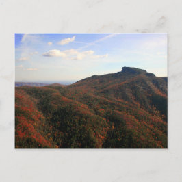 Cartão Postal Mesa Rock of Linville Gorge in Fall, NC