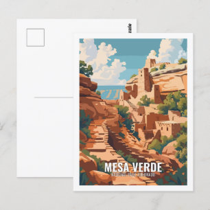 Cartão Postal Mesa Verde National Park Colorado EUA