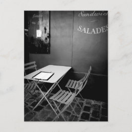 Cartão Postal Mesas e cadeiras de café de Paris