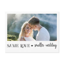 Mesmo amor, casamento menor, foto simples