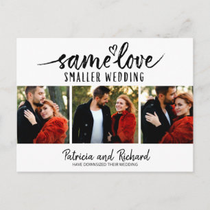 Cartão Postal Mesmo Amor Coração Fofo Casamento Reduzido 3 Foto