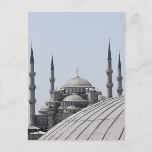 Cartão Postal Mesquita Azul com a curva da cúpula principal