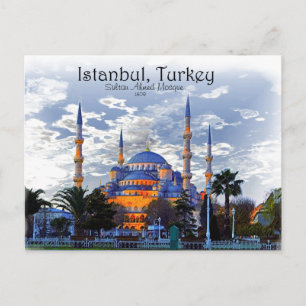 Cartão Postal Mesquita Azul - Istambul