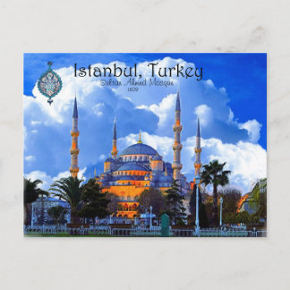 Cartão Postal Mesquita Azul - Istambul