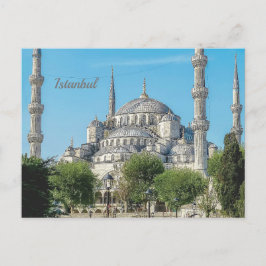 Cartão Postal Mesquita Azul Istambul Turquia Arquitetura Vista D