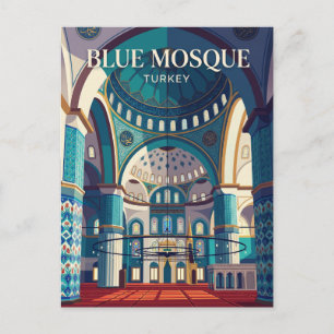 Cartão Postal Mesquita Azul Turquia