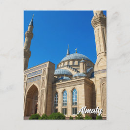Cartão Postal Mesquita de Beiken Almaty, Viagem do Cazaquistão