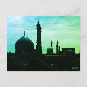 Cartão Postal Mesquita de Fátima de Qom no Irã Antigo