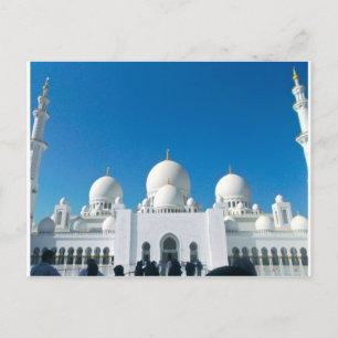 Cartão Postal Mesquita em Abu Dhabi