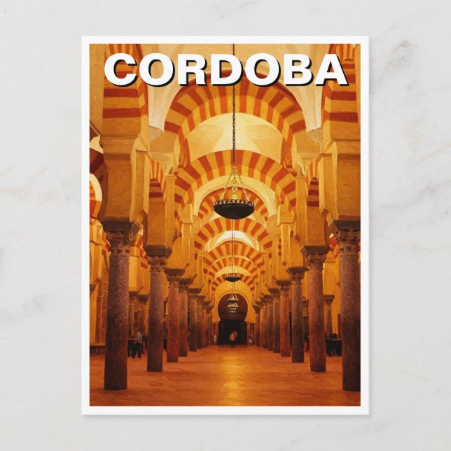 Cartão Postal Mesquita excelente de Espanha de Córdoba (Frente)