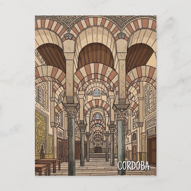 Cartão Postal Mesquita excelente de Espanha de Córdoba (Frente)