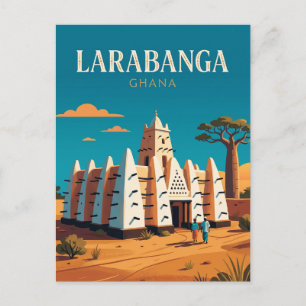 Cartão Postal Mesquita Larabanga Gana