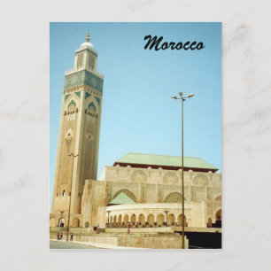 Cartão Postal mesquita morocco hassan