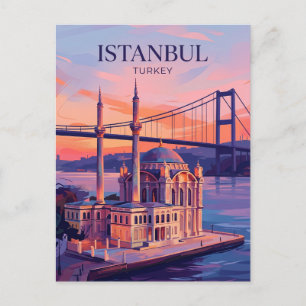 Cartão Postal Mesquita Ortaköy Turquia