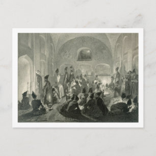 Cartão Postal Mesquita Persa em Yerevan, Armênia, durante uma no