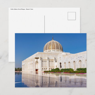 Cartão Postal Mesquita Sultan Qaboos Grand em Mascate, Omã
