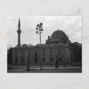 Cartão Postal Mesquita Vintage Turkey Istanbul Beyazit camii