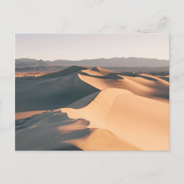 Cartão Postal Mesquite Sand Dunes no Vale da Morte (Frente)