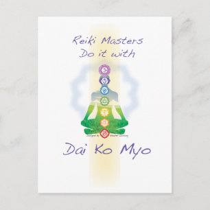 Cartão Postal Mestrados Reiki Fazem Com Dai Ko Myo