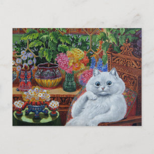 Cartão Postal “Mestre da Faculdade de Gatos” por Louis Wain