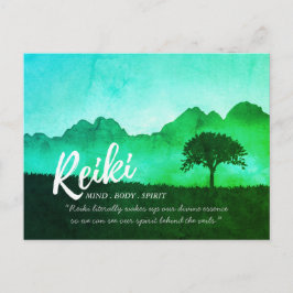 Cartão Postal Mestre de Reiki Instrutor de Meditação de Yoga Cit