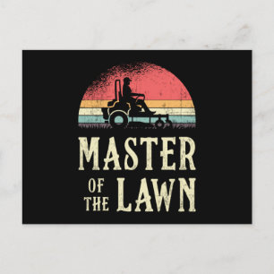 Cartão Postal Mestre Do Cortador Do Jardim Do Jardim Do Louro