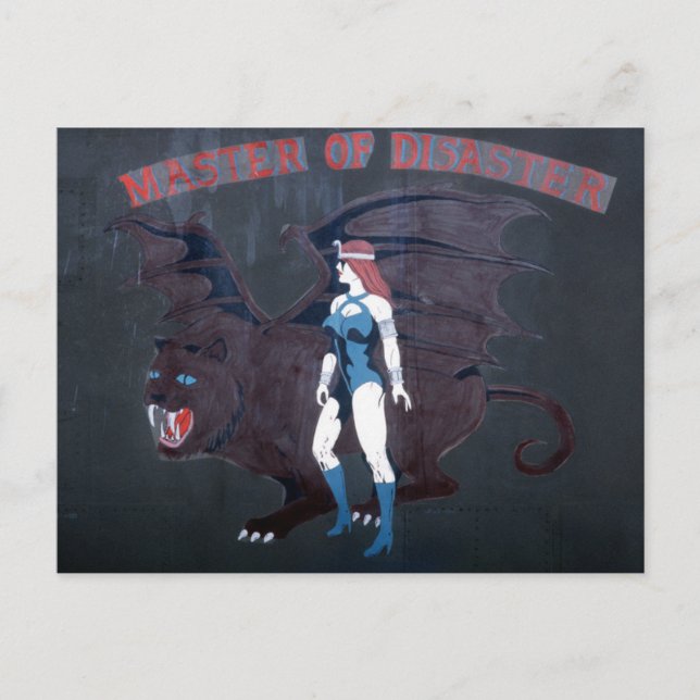 CARTÃO POSTAL MESTRE DO DESASTRE - B-1B LANCER NOSE ART (Frente)