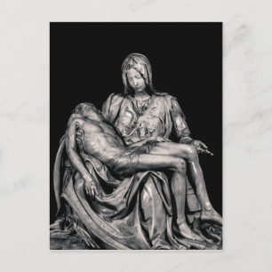 Cartão Postal Mestre Michelangelo Escultura La Pieta
