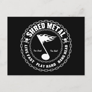 Cartão Postal Metais Sombreados