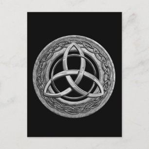 Cartão Postal Metal Celtic Trinity Knot