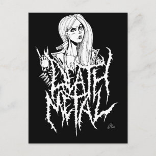 Cartão Postal Metal da Morte