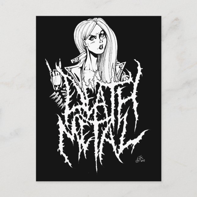 Cartão Postal Metal da Morte (Frente)