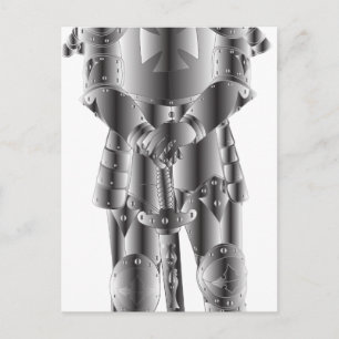 Cartão Postal Metal Knight