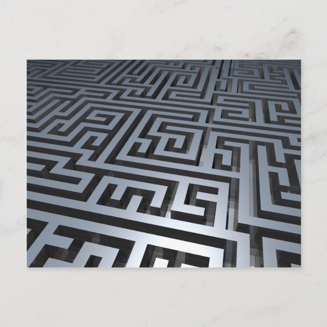 Cartão Postal Metal Maze (Frente)