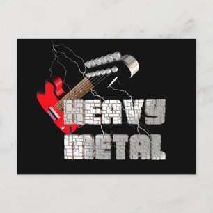 Cartão Postal Metal pesado